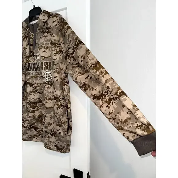 St Louis Cardinals MLB Majestic Authentic Collection Camo Hoodie XL - Picture 4 of 8